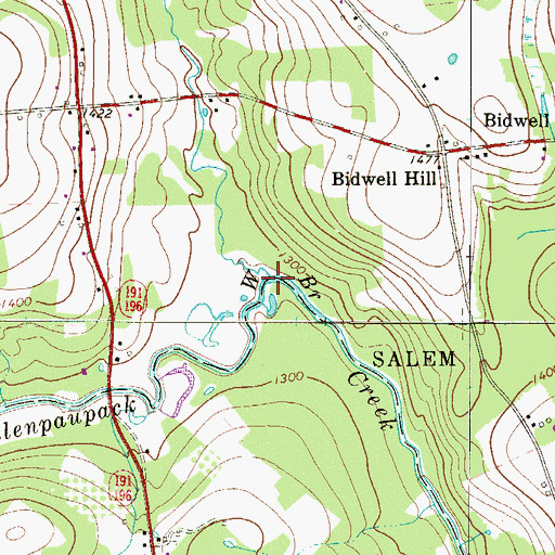 Topographic Map of Moss Hollow Creek, PA