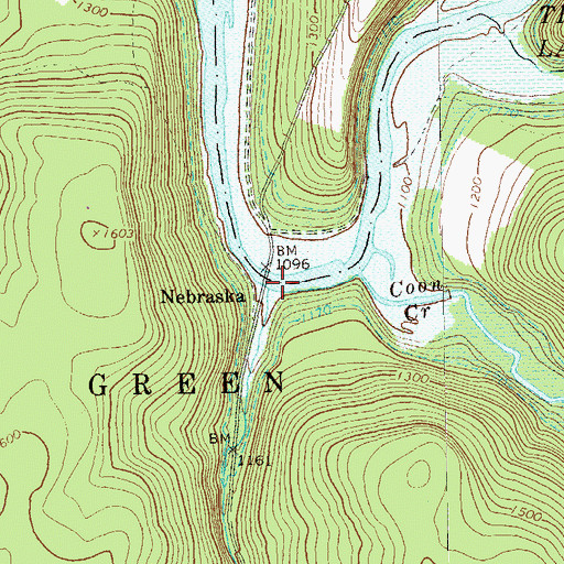 Topographic Map of Piney Run, PA