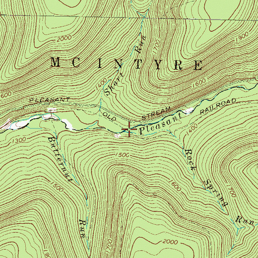 Topographic Map of Rock Spring Run, PA