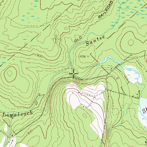 Topographic Map of Santee Creek, PA