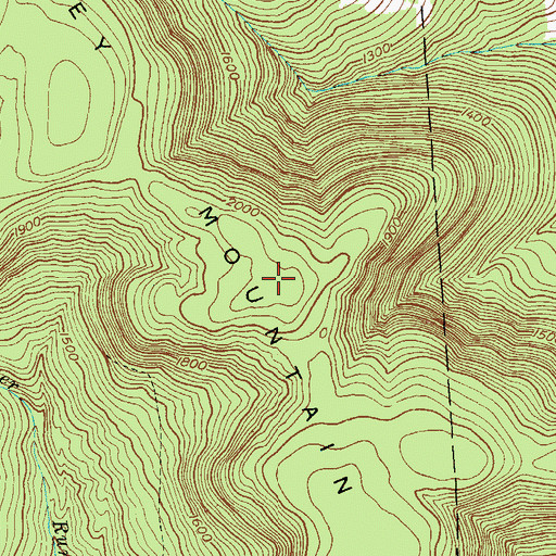 Topographic Map of Schooley Mountain, PA