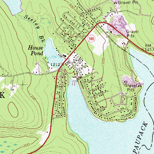 Topographic Map of Seeley Brook, PA