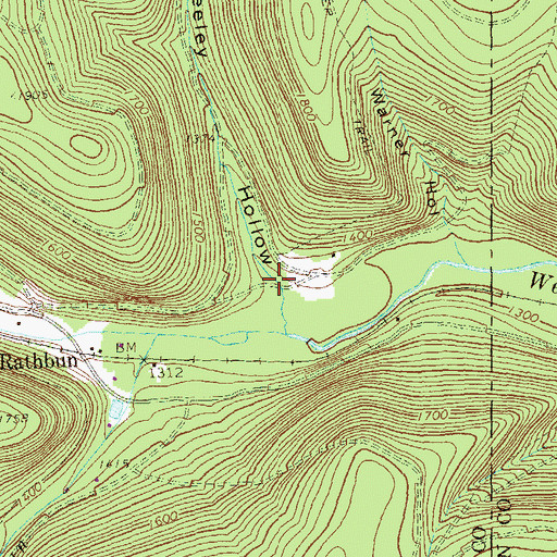 Topographic Map of Seeley Hollow, PA