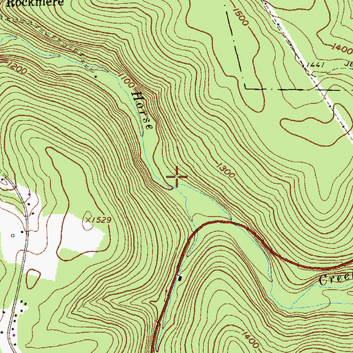 Topographic Map of Slate Run, PA