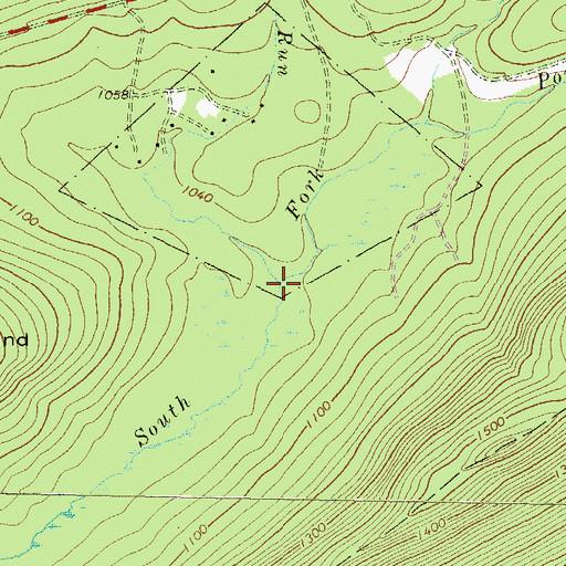 Topographic Map of Smoke Hole Run, PA