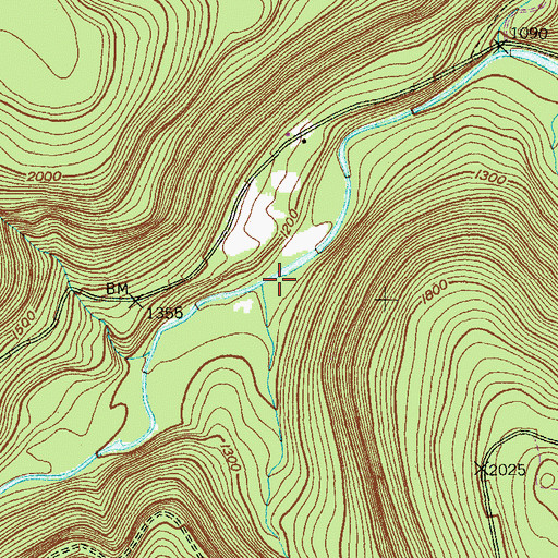 Topographic Map of Somer Brook, PA