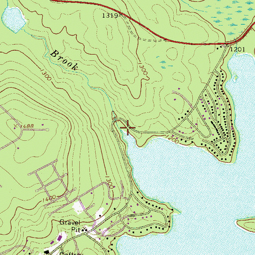 Topographic Map of Spinner Brook, PA