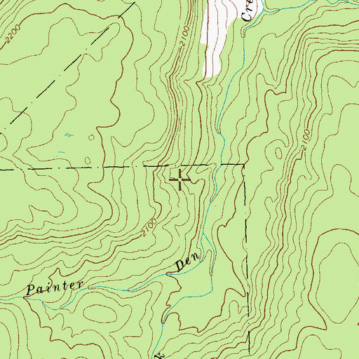 Topographic Map of Spring Brook, PA
