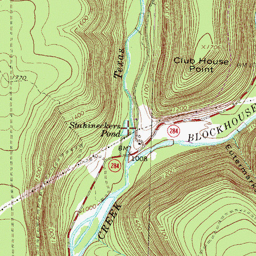 Topographic Map of Stahineckers Pond, PA