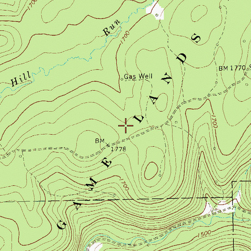 Topographic Map of State Game Lands Number 28, PA