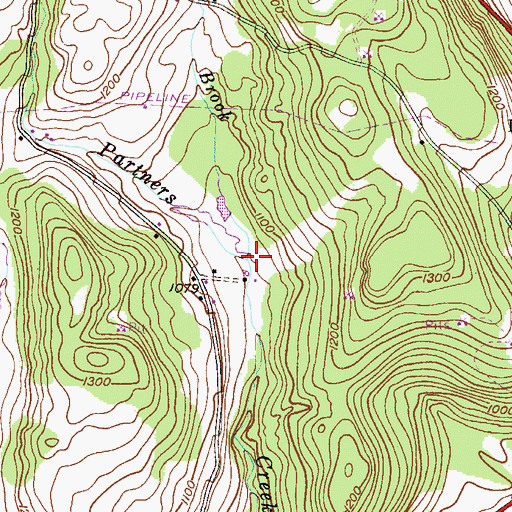 Topographic Map of Sterling Brook, PA