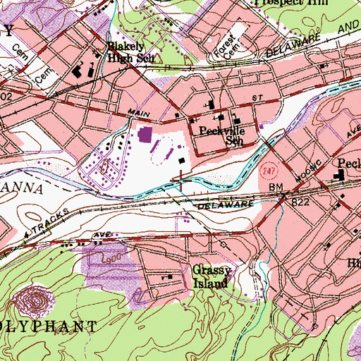 Topographic Map of Sterry Creek, PA