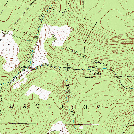 Topographic Map of Tublick Run, PA