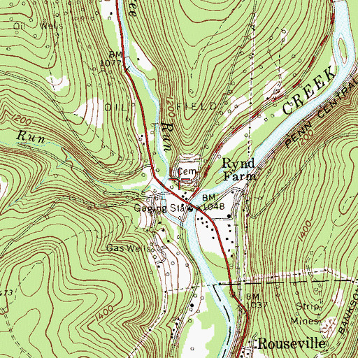 Topographic Map of Wykle Run, PA