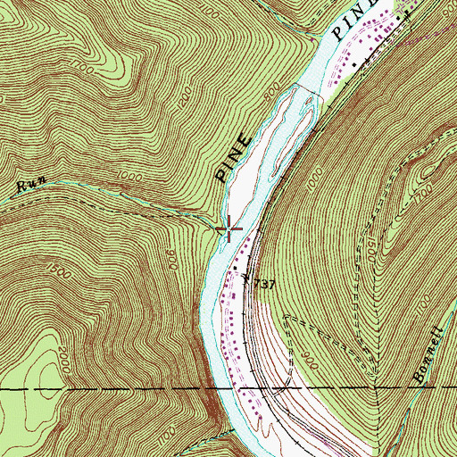 Topographic Map of Callahan Run, PA