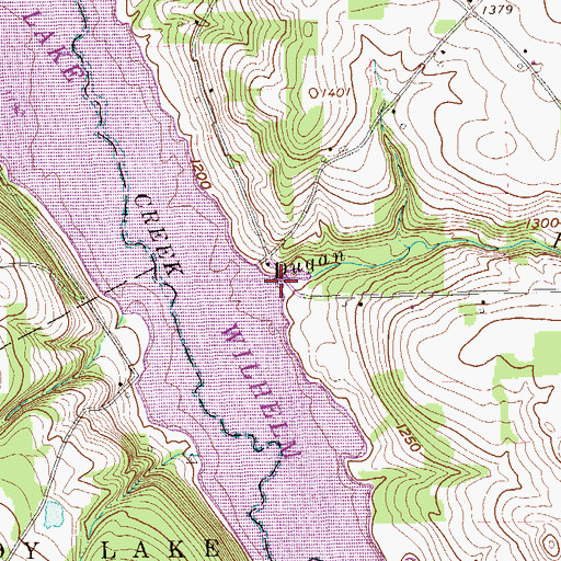 Topographic Map of Dugan Run, PA