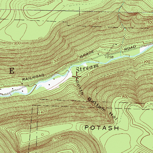 Topographic Map of Fourth Bottom Hollow, PA