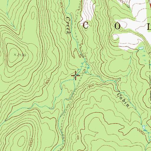 Topographic Map of Painter Den Creek, PA
