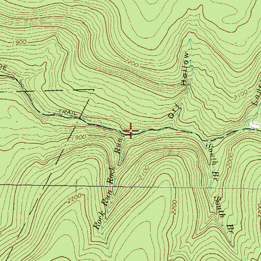 Topographic Map of Rock Run, PA