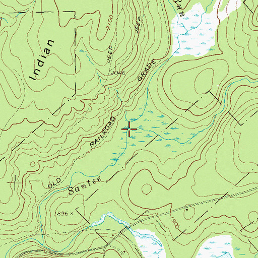 Topographic Map of Rocky Run, PA