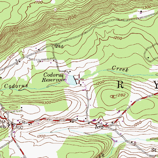 Topographic Map of Codorus Dam, PA