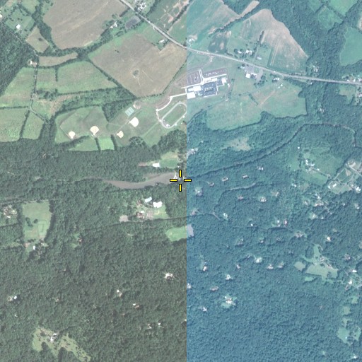 Aerial/Satellite Image of Lake Aree Dam, PA