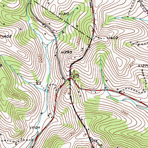Topographic Map of Augustatown, PA