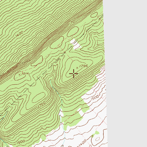 Topographic Map of WTLR-FM (State College), PA