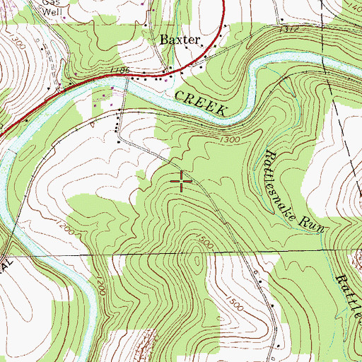 Topographic Map of WMKX-FM (Brookville), PA