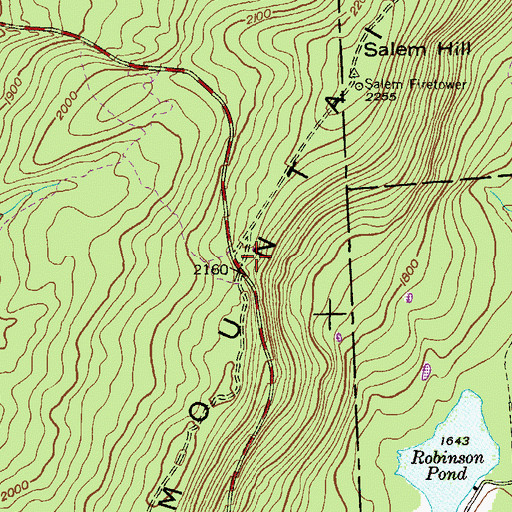 Topographic Map of WLSP-FM (Carbondale), PA