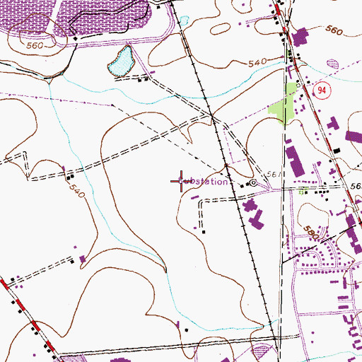 Topographic Map of WHVR-AM (Hanover), PA