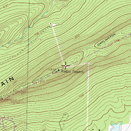 Topographic Map of WITF-TV (Harrisburg), PA