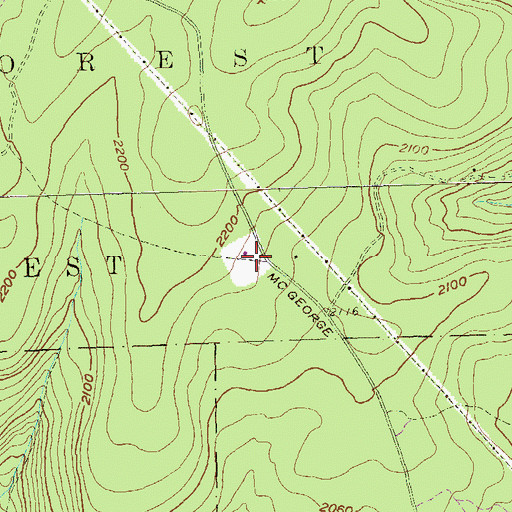 Topographic Map of WPSX-TV (Clearfield), PA