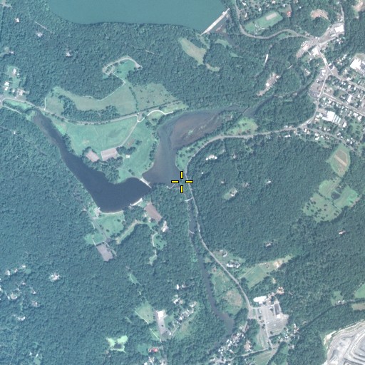 Aerial/Satellite Image of Knight Dam, PA