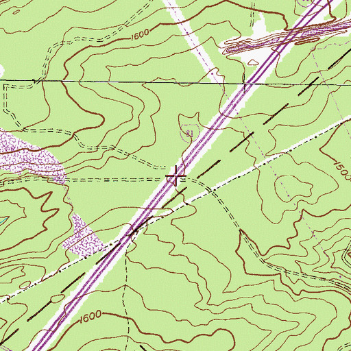 Topographic Map of Minersville Dam Number Four, PA