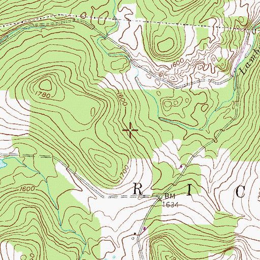 Topographic Map of Hills Creek State Park, PA