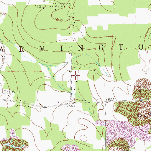 Topographic Map of Shotts School, PA