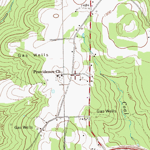 Topographic Map of Madison School, PA
