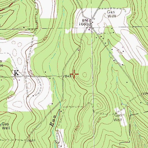 Topographic Map of Johnson School (historical), PA