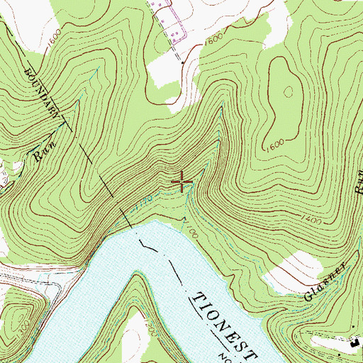 Topographic Map of Oldtown School (historical), PA
