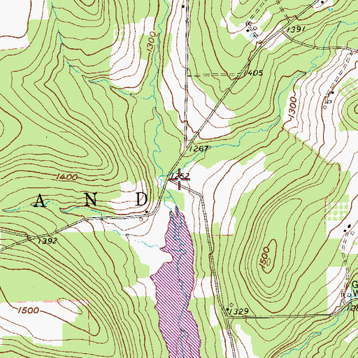 Topographic Map of Prichard School (historical), PA
