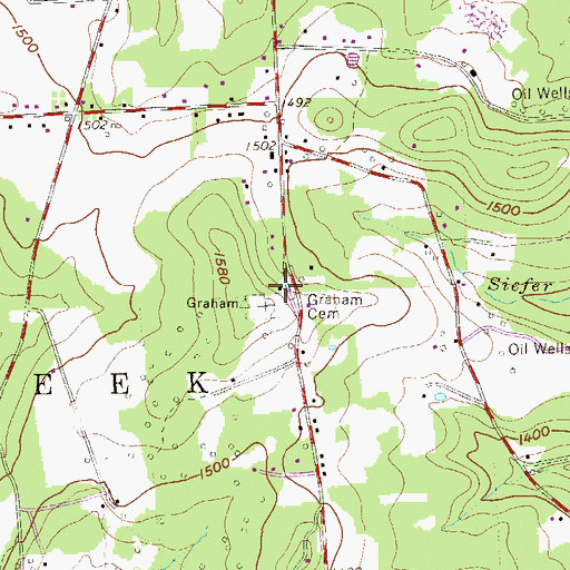 Topographic Map of Graham Church, PA