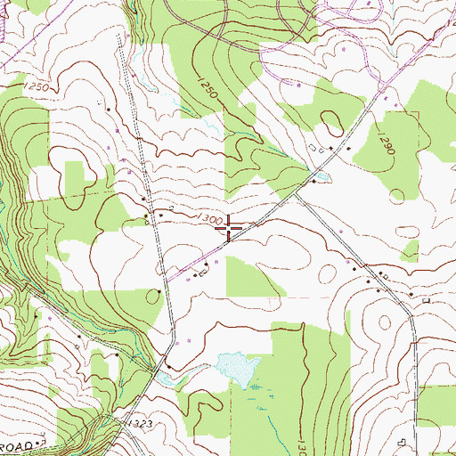 Topographic Map of Shutz School, PA