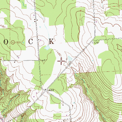 Topographic Map of Black Ash Swamp, PA