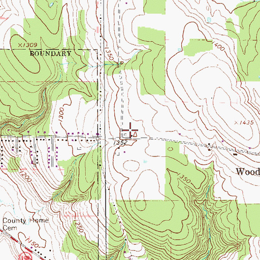 Topographic Map of Grubb School, PA
