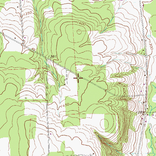 Topographic Map of Coulter School (historical), PA