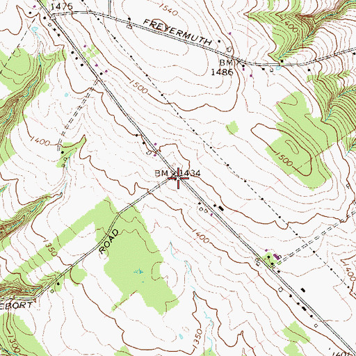 Topographic Map of Prospect School, PA