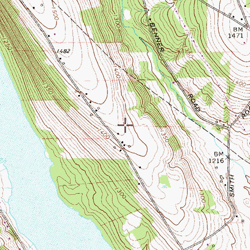 Topographic Map of Davis School, PA