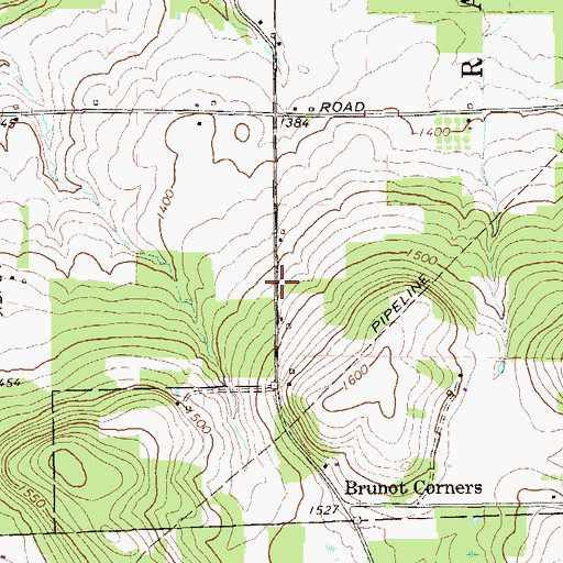 Topographic Map of Jennings School (historical), PA