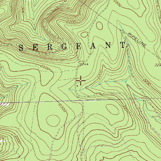 Topographic Map of Olds Club, PA